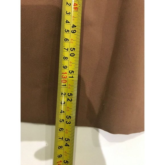 Rubber Ducky production Off-the-Shoulder neckline wrap Gown long dress Sz S Tan - Picture 9 of 10